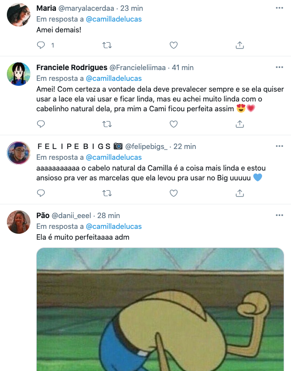 Internautas elogiaram Camilla de Lucas Internautas elogiaram Camilla de Lucas