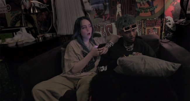 billie-eilish-q-namoro Billie Eilish e o rapper 7:AMP