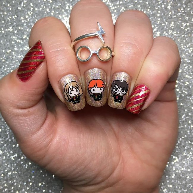 Nail Art Harry Potter