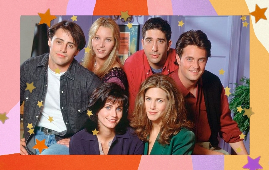 Elenco de Friends em imagem de divulgação da série