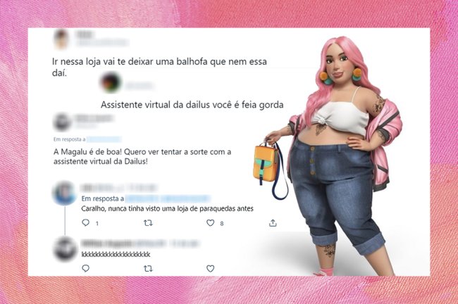 A objetificação das mulheres e o assédio contra Inteligências Artificiais Uma lista com comentários gordofóbicos destinos à DAI, assistente virtual da Dailus
