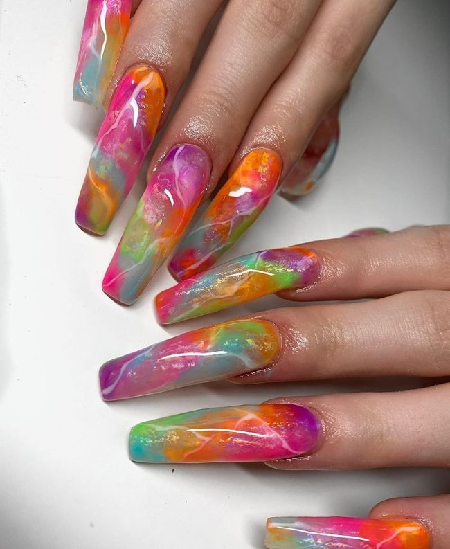 Inspirações de unha Jelly Nail em 3D