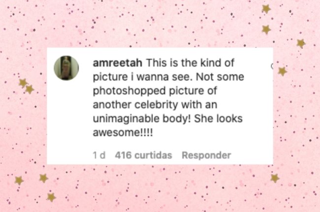 Seguidora comentando sobre Camila Cabello Print de comentário do instagram de um seguidor.
