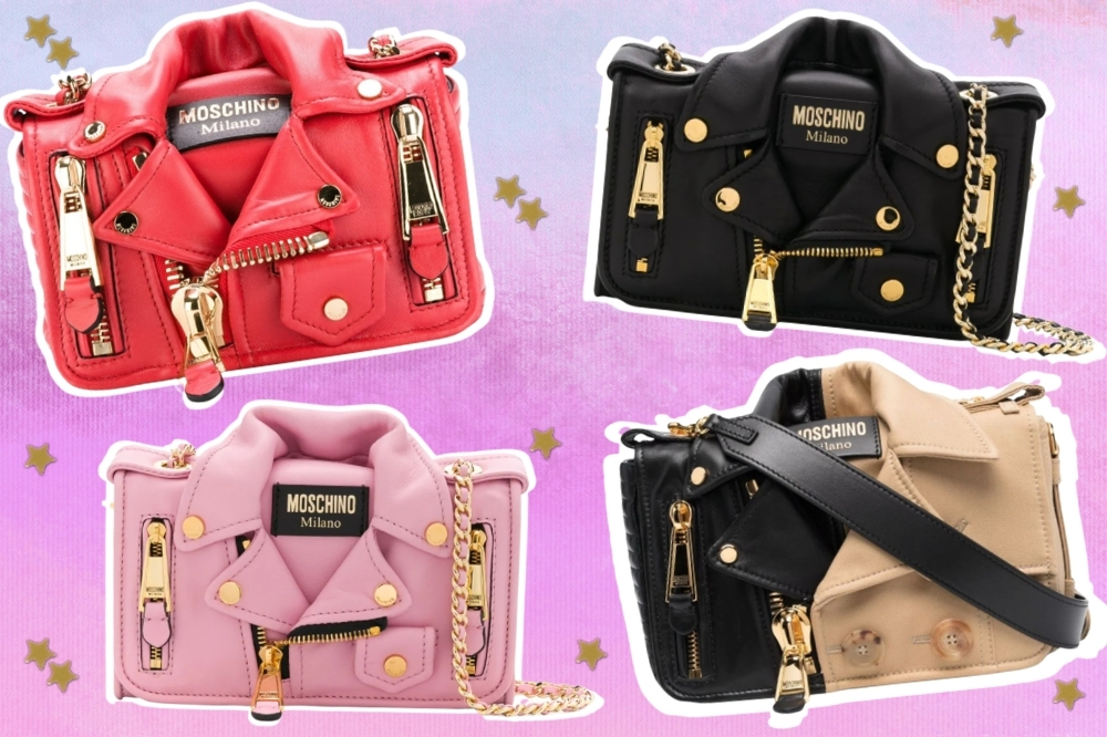 biker bolsa moschino
