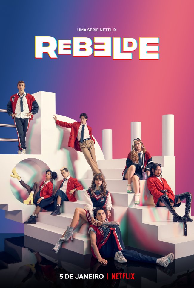 Poster com a nova geração de Rebelde