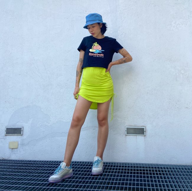 KAREM_REEBOK_2 Modelo vestindo roupas da Reebok