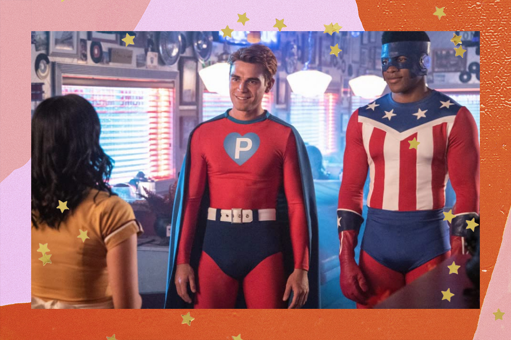 Riverdale-fantasia Foto com personagens de Riverdale usando as roupas dos quadrinhos.