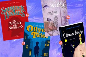Esquenta Black Friday: 30 clássicos da literatura por até R$ 15 Montagem com livros clássicos que estão em promoção na Amazon
