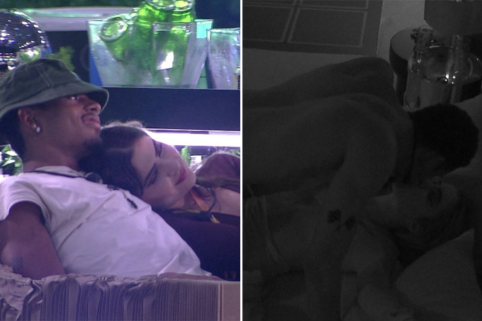 Jade Picon e Paulo André Camilo trocam beijos no Big Brother Brasil 22