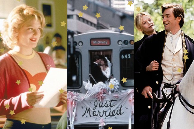 Fotos de filmes de romance, como Nunca Fui Beijada e Enquanto Você Dormia, clássicos dos anos 90