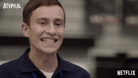 atypical Gif de Atypical: Sam sorrindo.