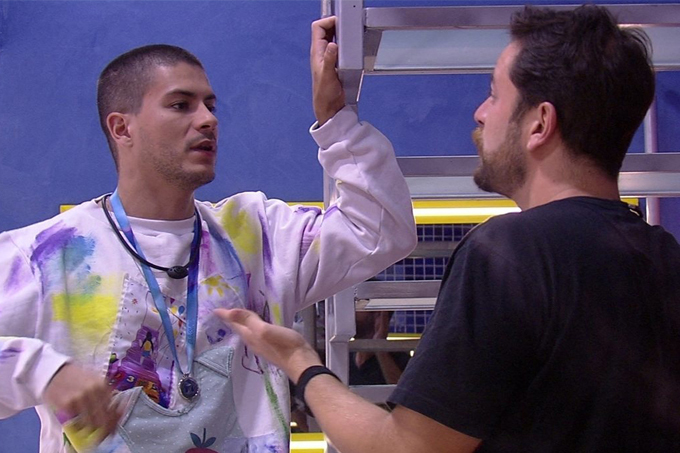 Arthur Aguiar e Gustavo Marsengo no Big Brother Brasil 22