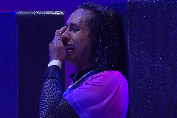 Lina chora ao vencer Prova do Líder no Big Brother Brasil 22
