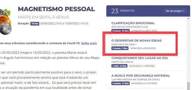 personare mercúrio personare mercúrio