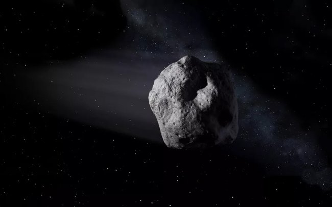 Ilustração do asteroide 7335 (1989 JA)