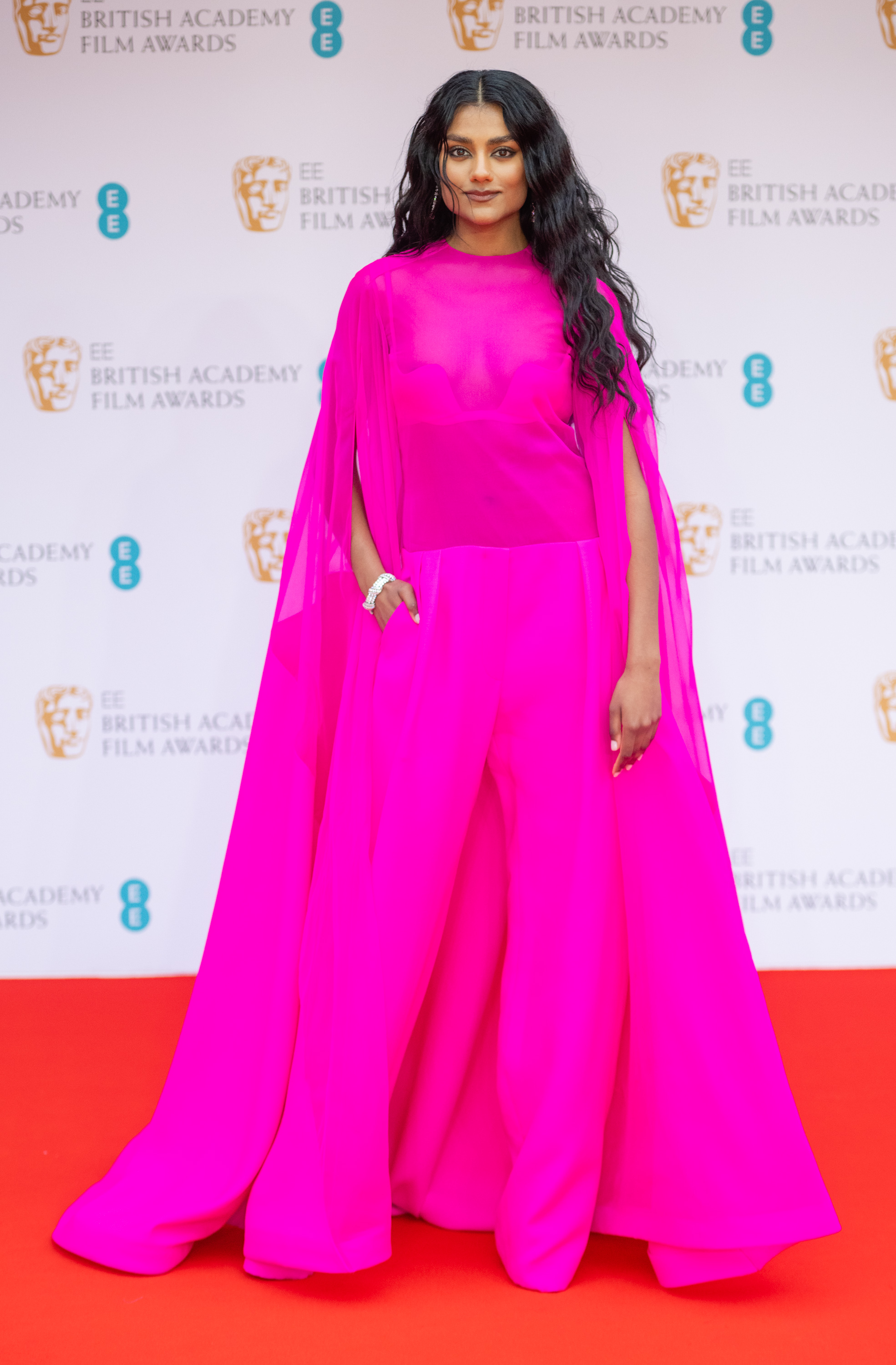 Simone Ashley attends no EE British Academy Film Awards