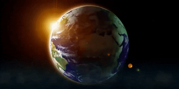 terra girando gif planeta terra girando