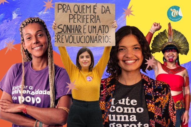 Montagem com candidatas mulheres que foram eleitas em 2022