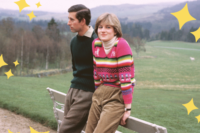 Diana com Charles na Escócia, em 1981, pouco tempo antes do casamento real