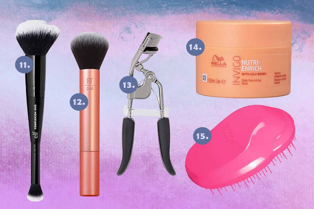 descontos-produtos-esquenta-black-friday-03 Montagem em fundo degradê azul e roxo de cinco produtos que estão com descontos no período de Esquenta Black Friday da Amazon