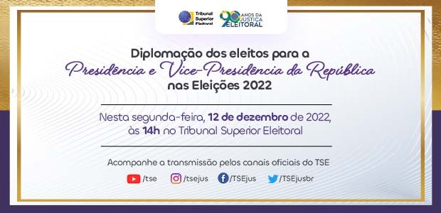 convite cerimônia convite diplomação tse