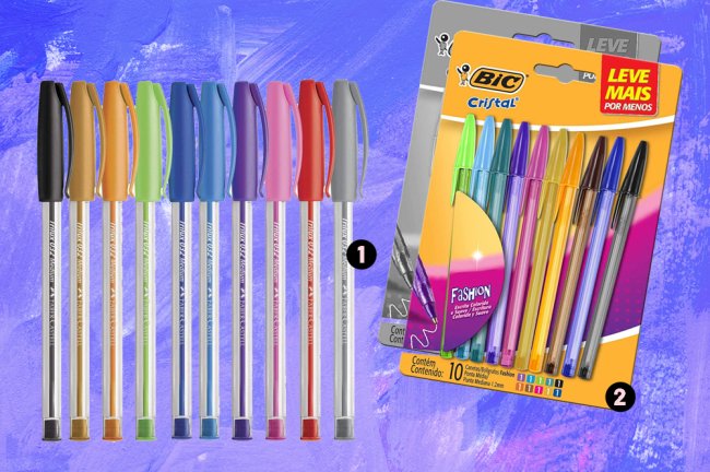 Kits de canetas coloridas