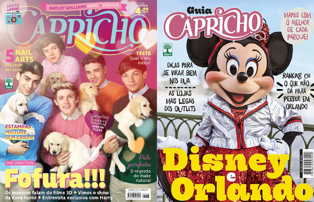 Revista CAPRICHO e Guia CH Disney e Orlando