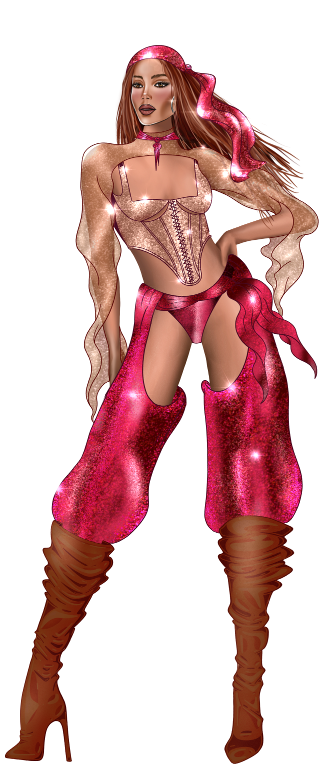 croqui-look-anita-anitta-garibaldi Croqui do look de Anitta inspirado em Anita Garibaldi