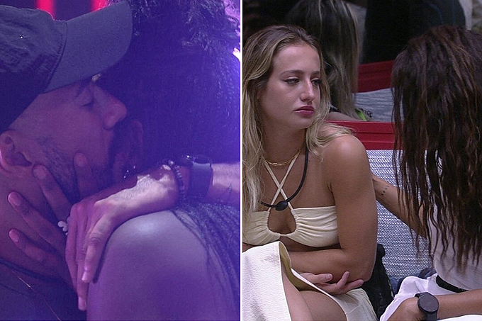 Beijo de Ricardo e Sarah e conversa de Bruna e Domitila no Big Brother Brasil 23