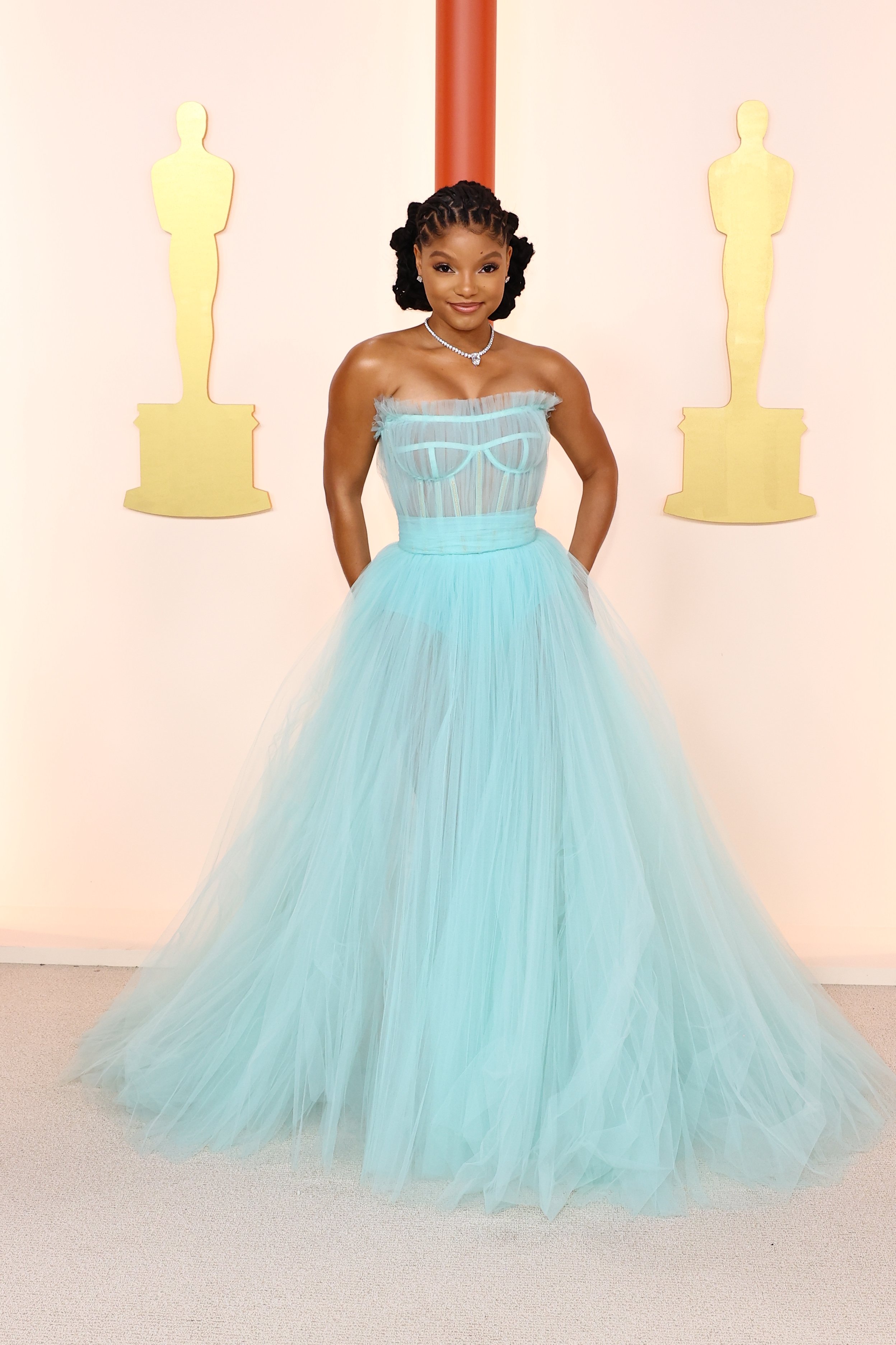 95th Annual Academy Awards – Arrivals Halle Bailey no tapete vermelho do Oscar 2023