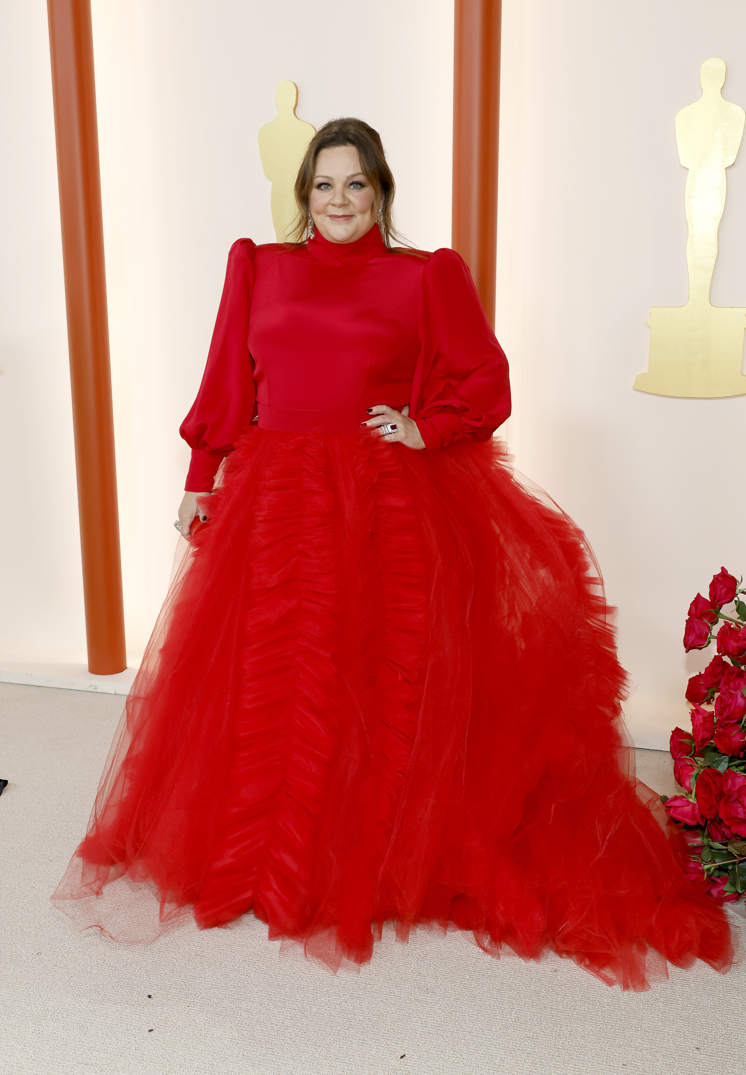 Melissa McCarthy no tapete vermelho do Oscar 2023