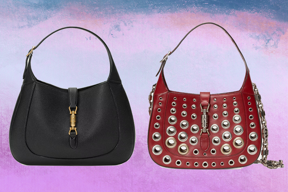 bolsas-jackie-1961-gucci Bolsas Jackie 1961, da Gucci, uma preta e uma vermelha em fundo degradê l