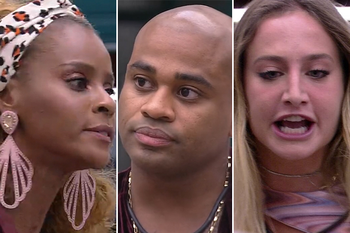 Aline Wirley, Cezar Black e Bruna Griphao discutem no Big Brother Brasil 23