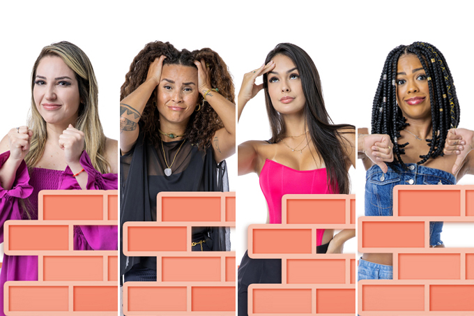 Amanda, Domitila Barros, Larissa e Marvvila formam o 12º paredão do Big Brother Brasil 23