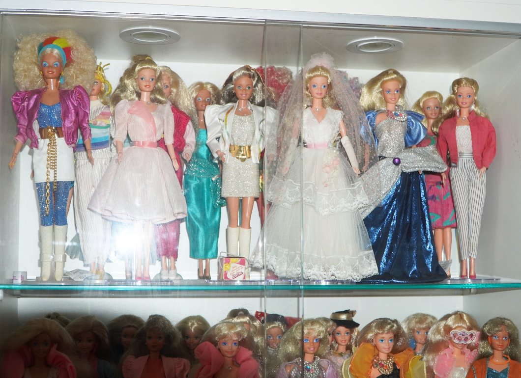 Detalhes da Barbies da coleção de Penelopy