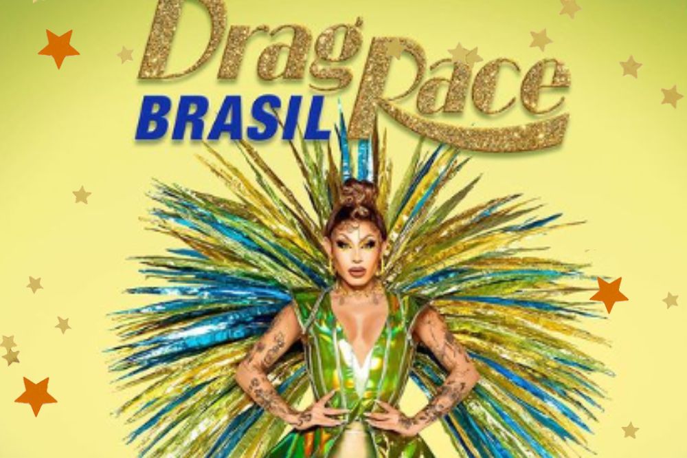 Foto de divulgação de Grag Queen como apresentadora do reality Drag Race Brasil.