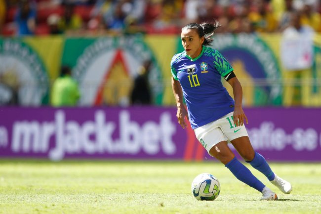 marta em partida da seleção feminina na copa de 2019