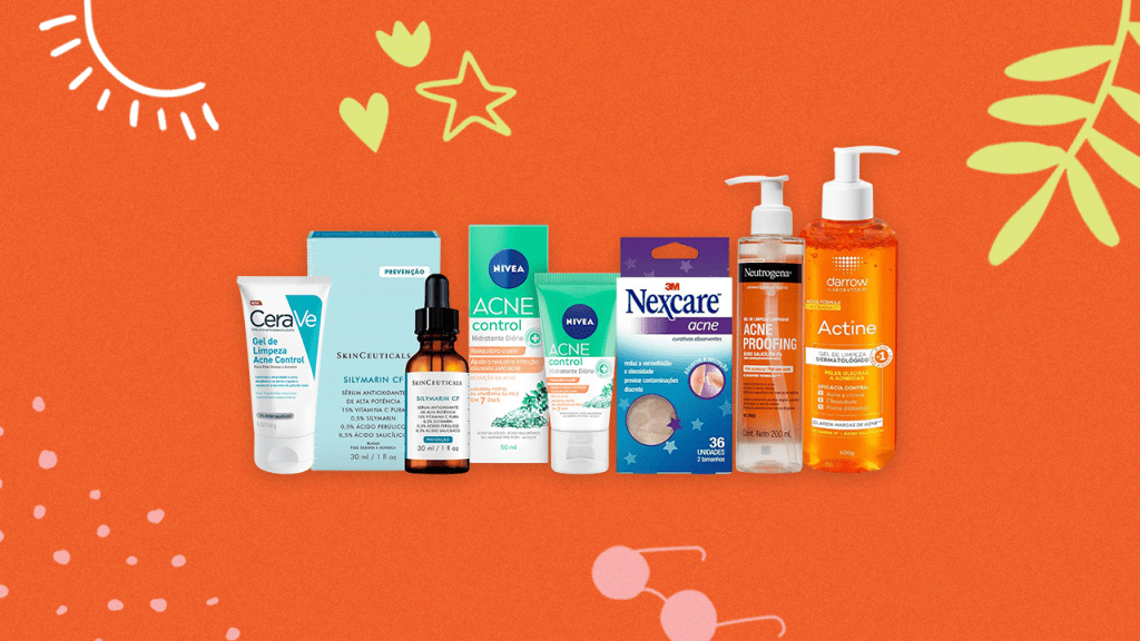 10 produtos para pele com acne