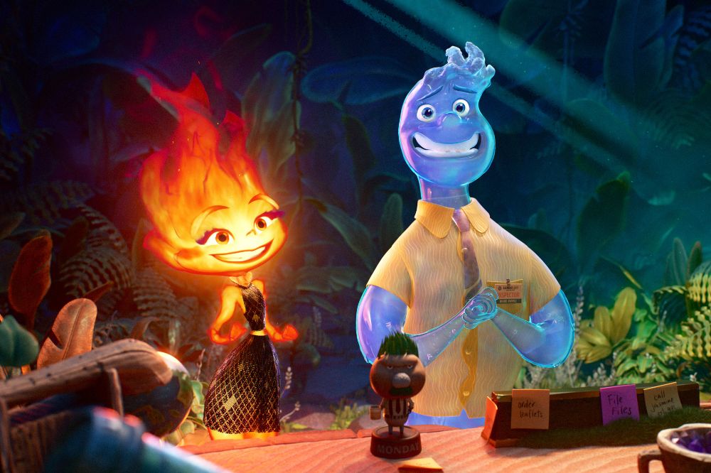Imagem do filme Elementos, animação da Pixar