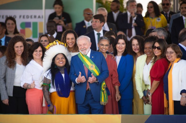 O presidente do Brasil Luiz Inácio Lula da Silva