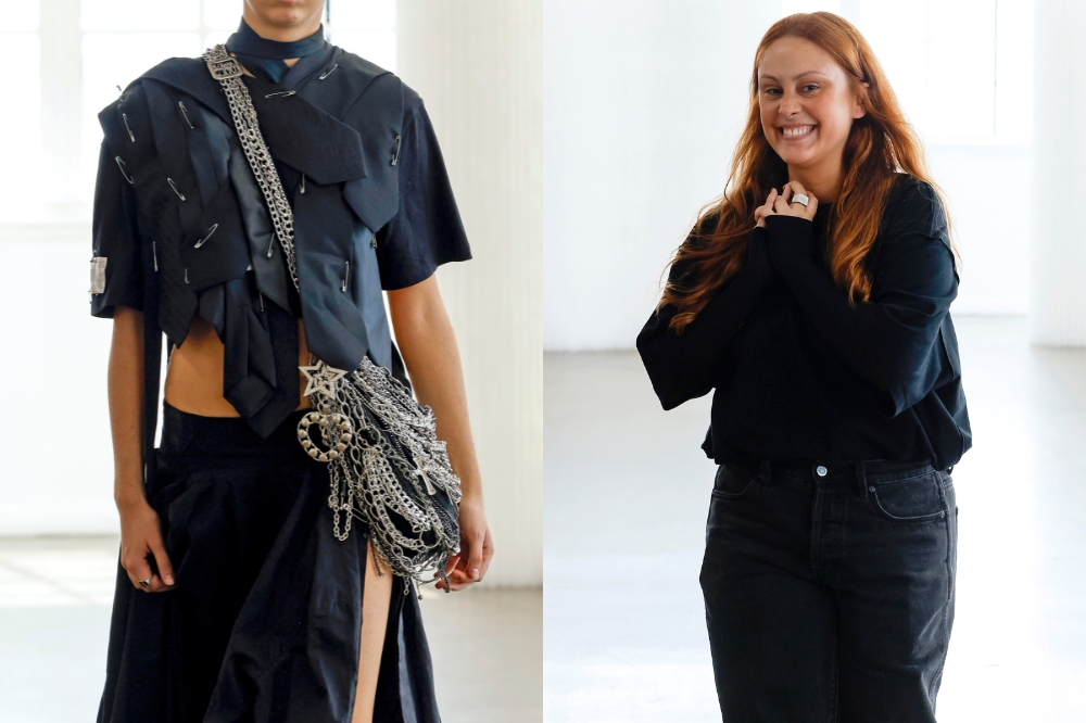Estilista Gabrielle Pilotto apresenta coleção 'Suture', da marca Ventana, na semana de moda de Nova York