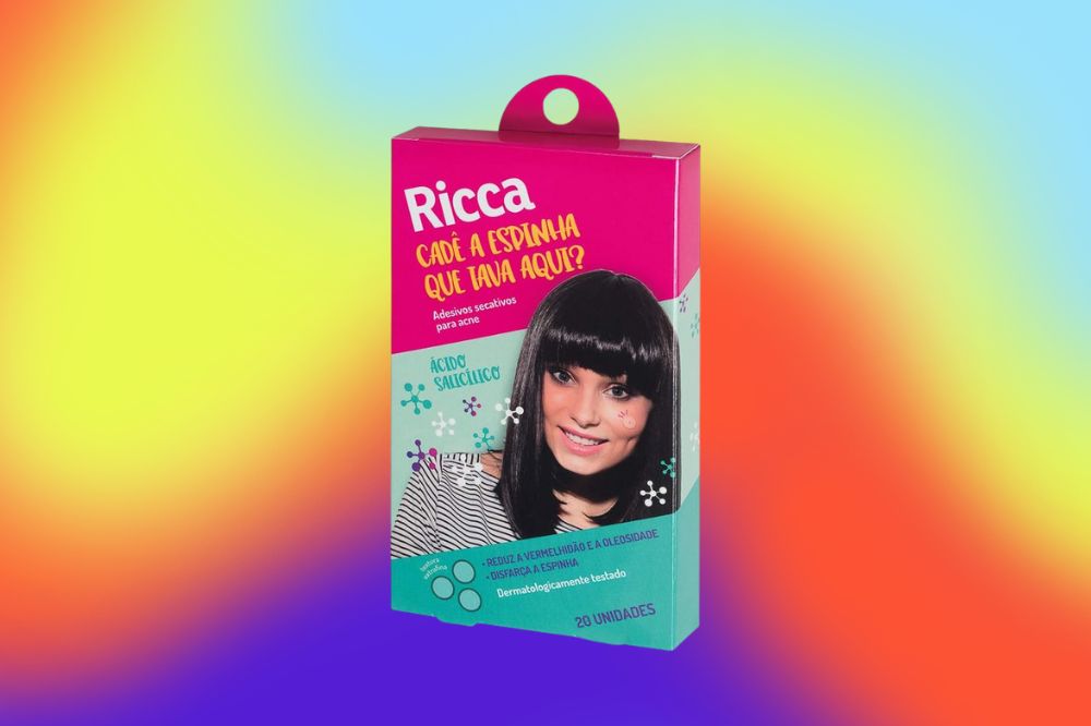 Adesivo Secativo para Acne, Ricca, Transparente