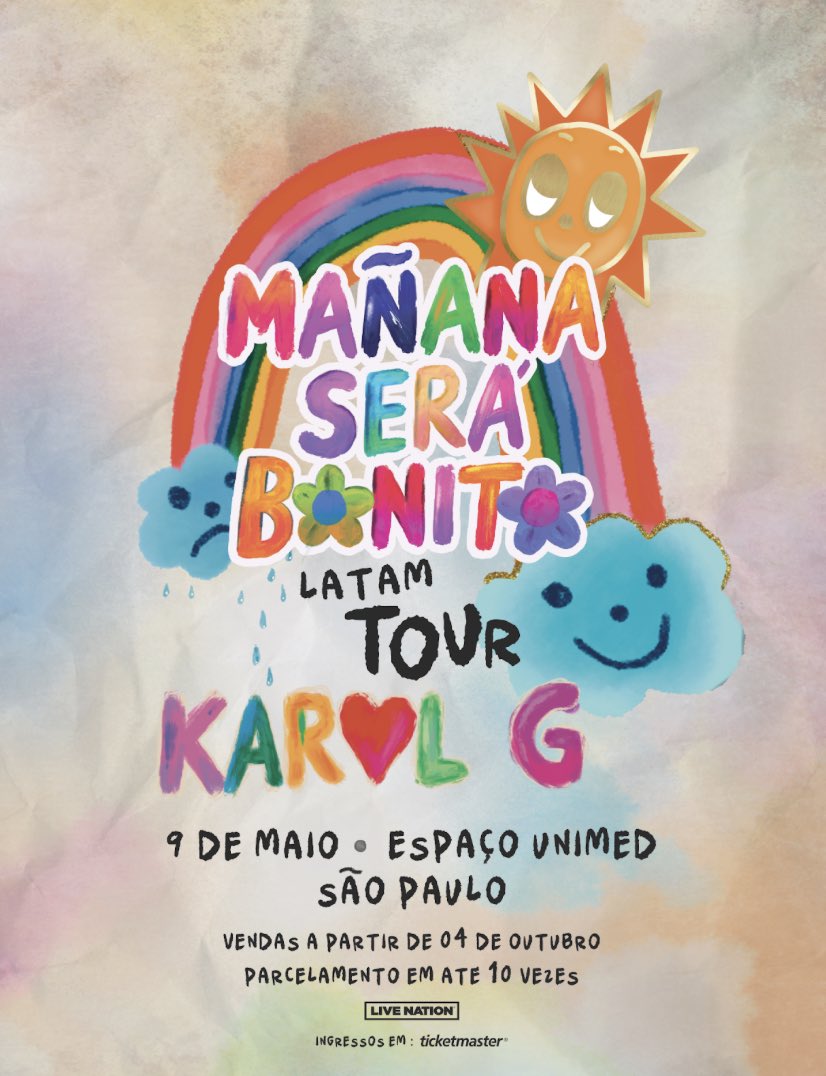 Poster da Mañana Será Bonito Tour