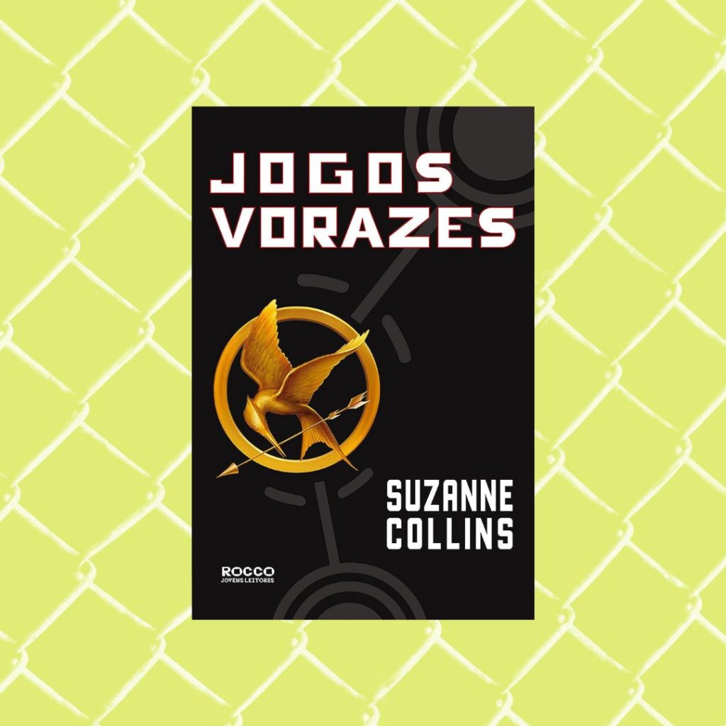 Capa do livro Jogos vorazes – Livro 1 (Kindle Unlimited). Fundo verde.