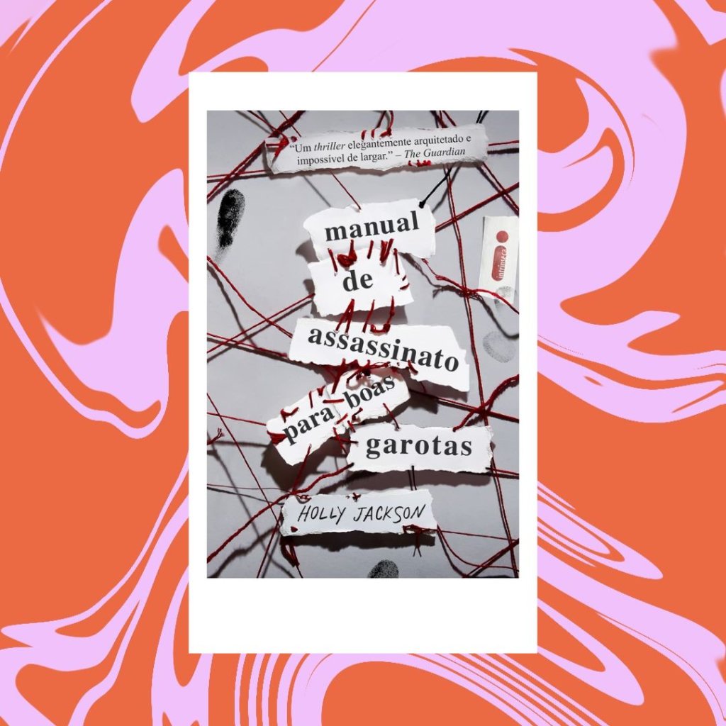 Manual de assassinato para boas garotas 1 Capa do livro Manual de assassinato para boas garotas 1. Fundo rosa e vermelho.