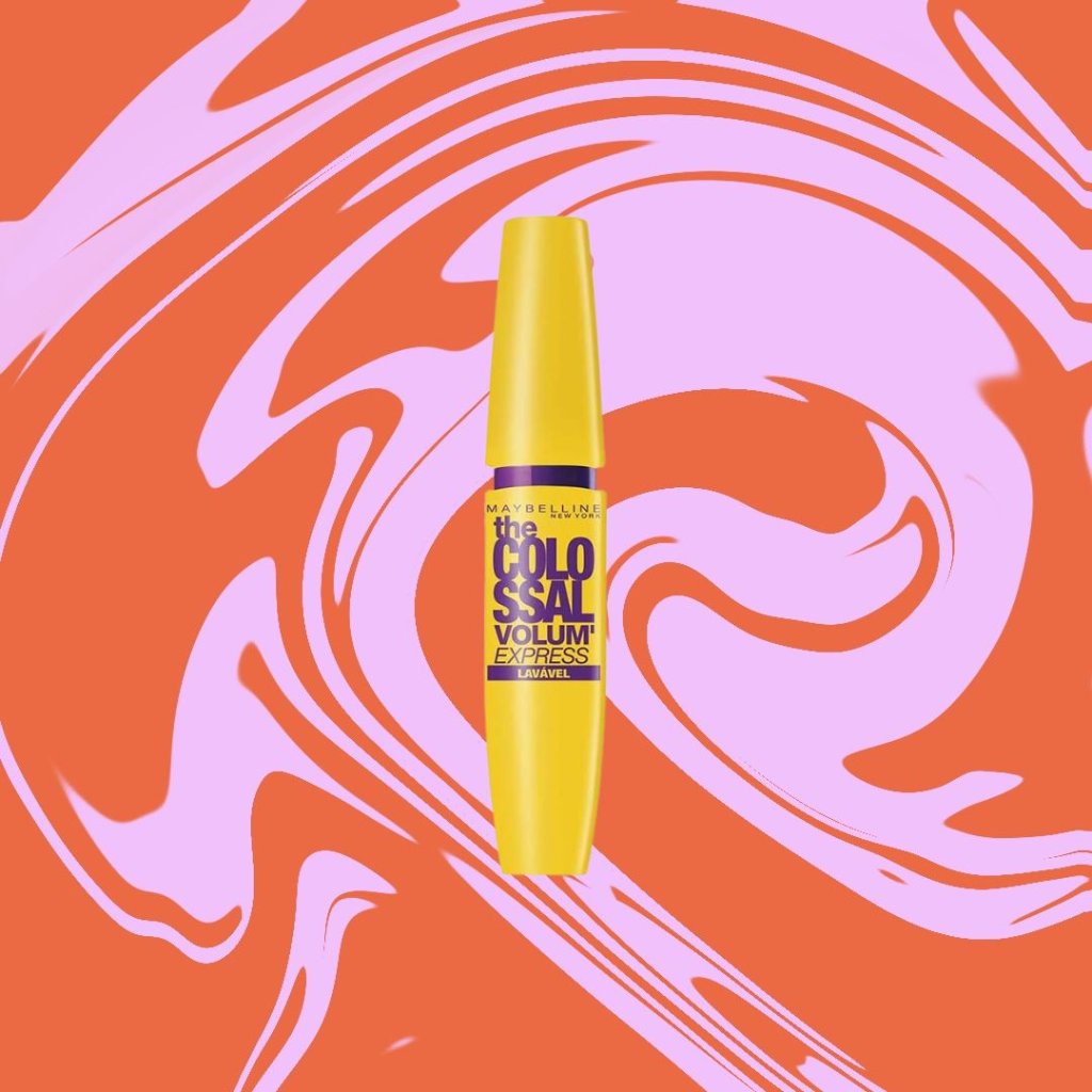 kit (5) Imagem de máscara de cílios em fundo rosa e laranja
