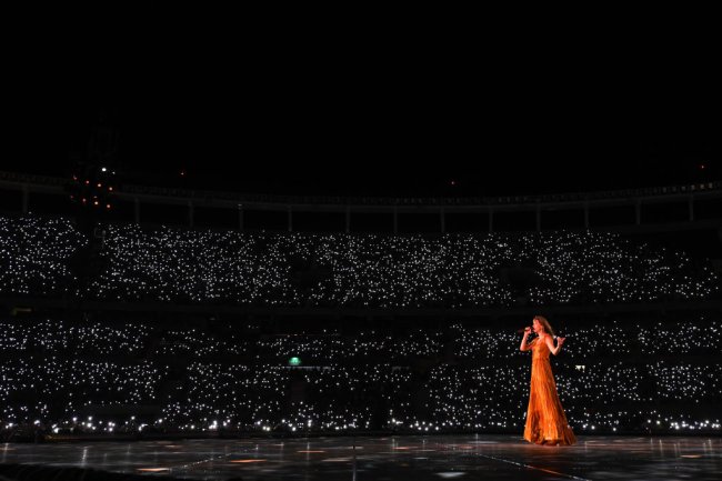 Taylor Swift em show realizado em Buenos Aires, na Argentina, em 9 de novembro.