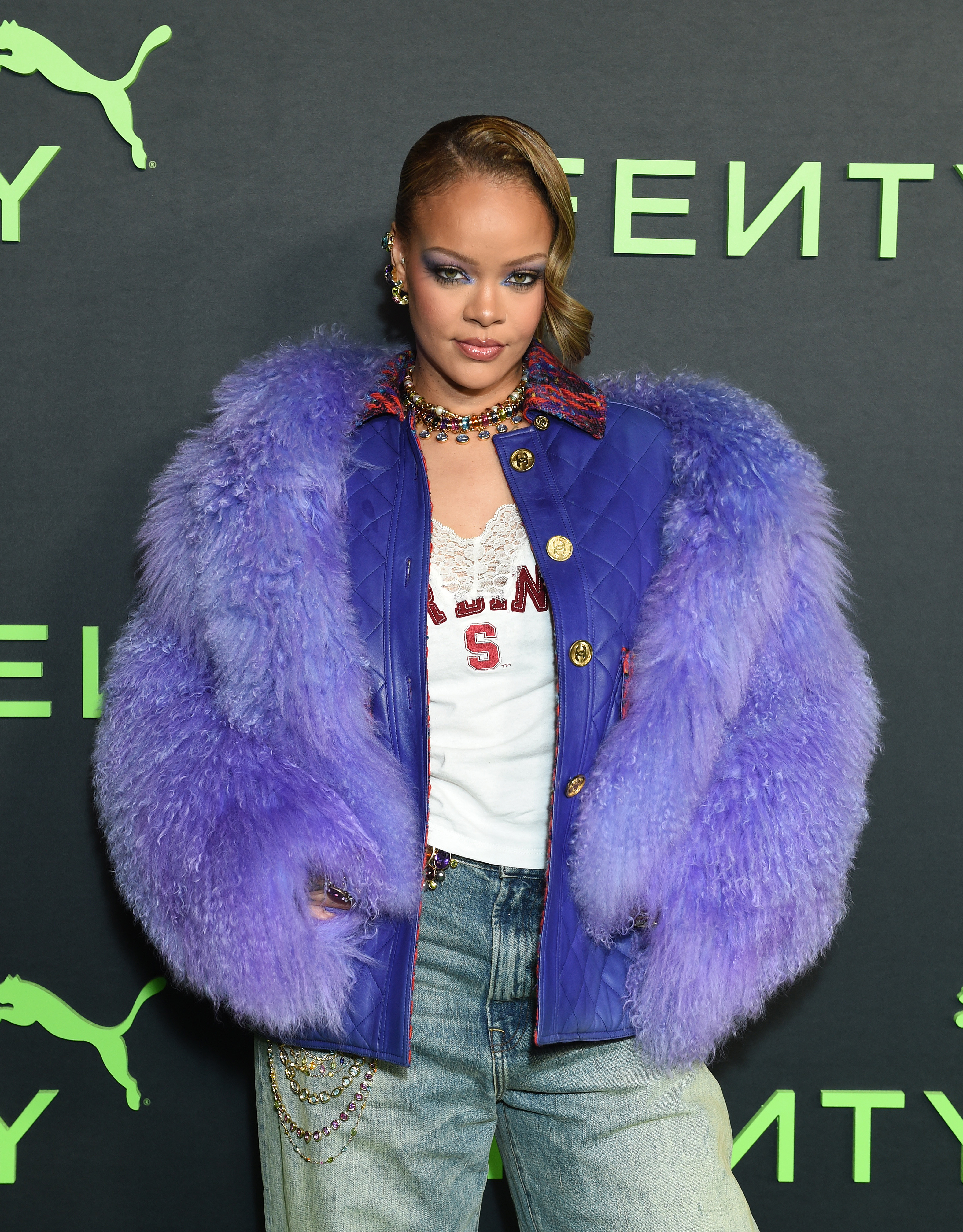 Fenty x Puma Creeper Phatty Launch Party – Arrivals Rihanna na festa de lançamento do tênis Creeper Fenty x Puma