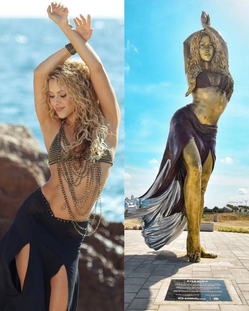 Shakira ganha estátua em sua homenagem