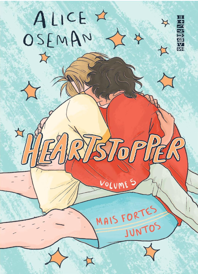 capa da edição do quadrinho heartstopper v.5, de alice oseman